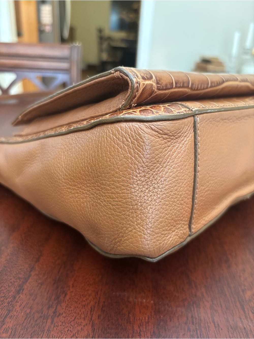 Brighton Mingle Sage Mock Croco Nutmeg Organizer Shoulder/Crossbody Bag MSRP$350 - Picture 5 of 13